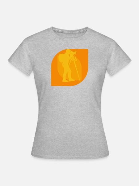 Fotografie Bild Spiegelreflex - Frauen T-Shirt - Grau meliert