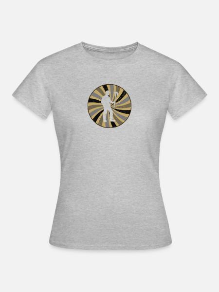 Bergbau Spitzhacke Montan - Frauen T-Shirt - Grau meliert