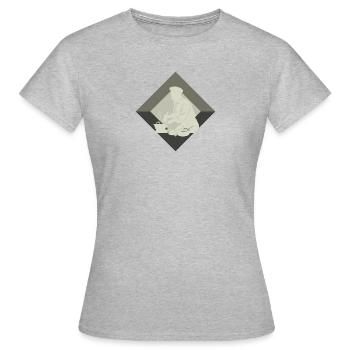 Chef Chef étoilé Chef amateur - T-shirt Femme - gris chiné - Devant - AI Model Female 172 dark (172cm)