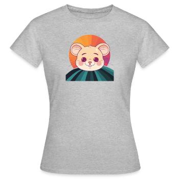 souris souris dents souris - T-shirt Femme - gris chiné - Devant - AI Model Female 172 dark (172cm)