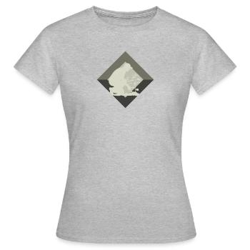 Jardinage Horticulture Jardinier - T-shirt Femme - gris chiné - Devant - AI Model Female 172 dark (172cm)