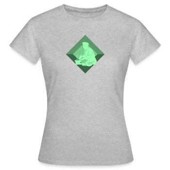 Chef Chef étoilé Cuisine - T-shirt Femme - gris chiné - Devant - AI Model Female 172 dark (172cm)