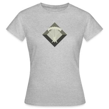 Skydiving Luft - Frauen T-Shirt - Grau meliert - Vorne - AI Model Female 172 dark (172cm)