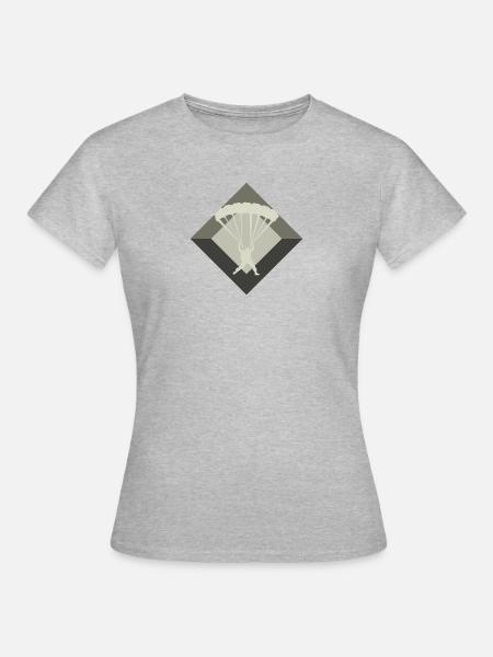 Skydiving Luft - Frauen T-Shirt - Grau meliert