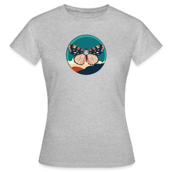 Papillon Animaux Amoureux des animaux - T-shirt Femme - gris chiné - Devant - AI Model Female 172 dark (172cm)
