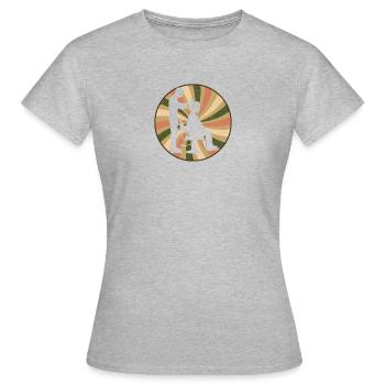 Friseur Frisur - Frauen T-Shirt - Grau meliert - Vorne - AI Model Female 172 dark (172cm)