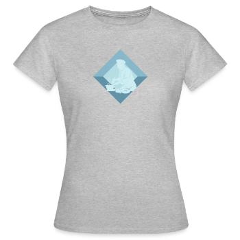 Koch Kochen - Frauen T-Shirt - Grau meliert - Vorne - AI Model Female 172 dark (172cm)