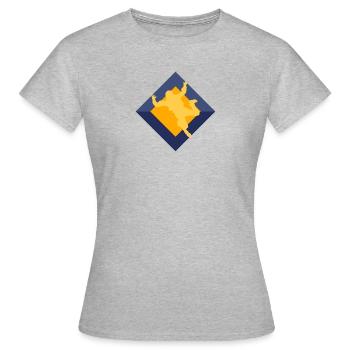 Parachutisme Adrénaline Base Jump - T-shirt Femme - gris chiné - Devant - AI Model Female 172 dark (172cm)