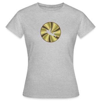 Skydiving Freifall Parachuting - Frauen T-Shirt - Grau meliert - Vorne - AI Model Female 172 dark (172cm)