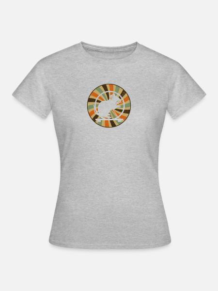 Nagetier Hamster Tierchen - Frauen T-Shirt - Grau meliert