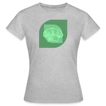 Cuisinier Cuisinier Cuisinier - T-shirt Femme - gris chiné - Devant - AI Model Female 172 dark (172cm)