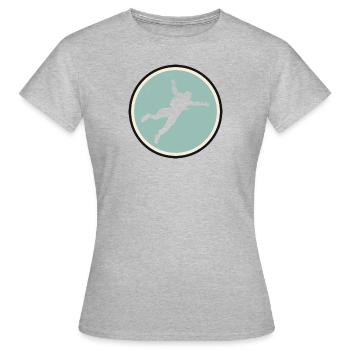 Parachutisme Air Base Jump - T-shirt Femme - gris chiné - Devant - AI Model Female 172 dark (172cm)