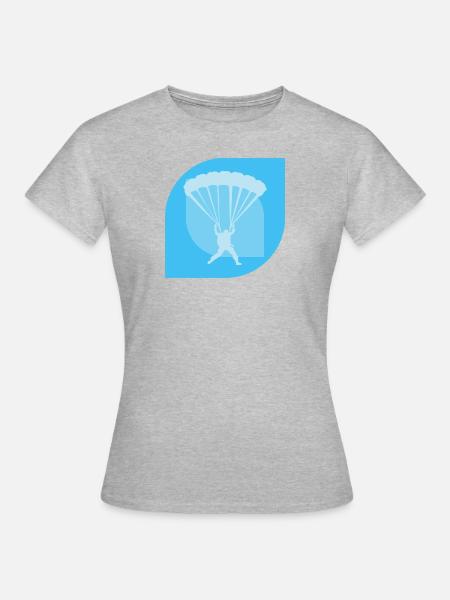 Skydiving Flugsport Adrenalin - Frauen T-Shirt - Grau meliert