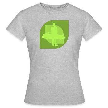 Véhicule du vendeur de voitures - T-shirt Femme - gris chiné - Devant - AI Model Female 172 dark (172cm)