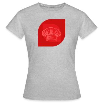 Koch Hobbykoch Kochen - Frauen T-Shirt - Grau meliert - Vorne - AI Model Female 172 dark (172cm)