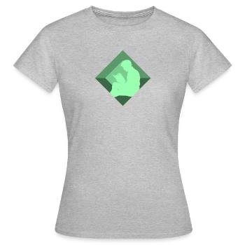 Autor Buecher Poesie - Frauen T-Shirt - Grau meliert - Vorne - AI Model Female 172 dark (172cm)