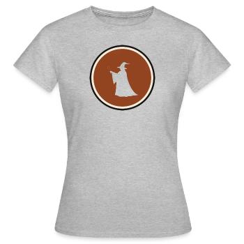 Magier Magie Illusionen - Frauen T-Shirt - Grau meliert - Vorne - AI Model Female 172 dark (172cm)