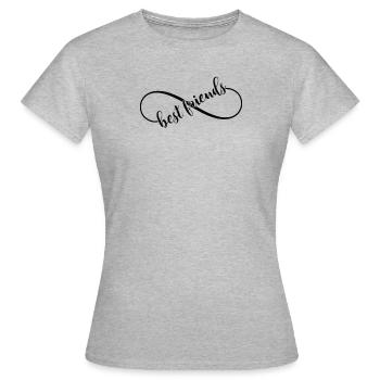 Best Friends - Frauen T-Shirt - Grau meliert - Vorne - AI Model Female 172 dark (172cm)