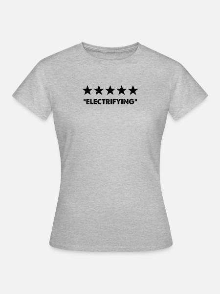 Elektrisierend - Frauen T-Shirt - Grau meliert