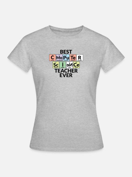 Bester Informatiklehrer Aller Zeiten - Frauen T-Shirt - Grau meliert
