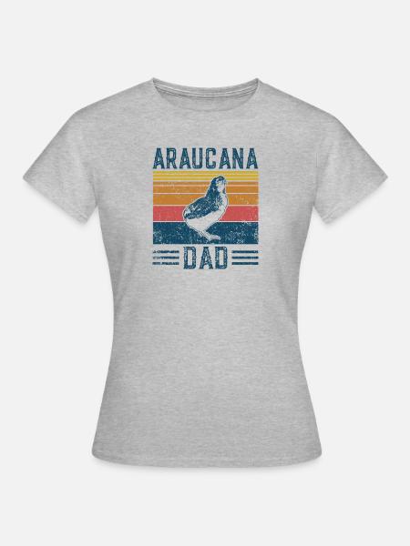 Landwirtschaftsrasse - Vintage Araucana - Frauen T-Shirt - Grau meliert