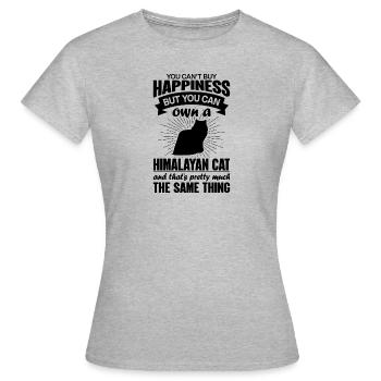 Kann Eine Himalaya -Katze Kaufen - Frauen T-Shirt - Grau meliert - Vorne - AI Model Female 172 dark (172cm)