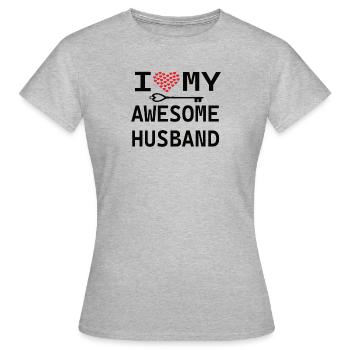 Meilleur mari mariage mariage amour mariage mariage - T-shirt Femme - gris chiné - Devant - AI Model Female 172 dark (172cm)