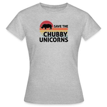 Rhino Rhino Pachyderm Africa Cadeau Zoo - T-shirt Femme - gris chiné - Devant - AI Model Female 172 dark (172cm)