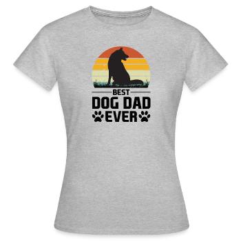 Propriétaire de chien Propriétaire de chien Propriétaire de chien Amoureux des chiens Gassi - T-shirt Femme - gris chiné - Devant - AI Model Female 172 dark (172cm)