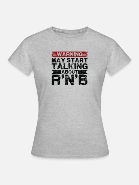 Apropos R'n'B-Musik - Frauen T-Shirt - Grau meliert