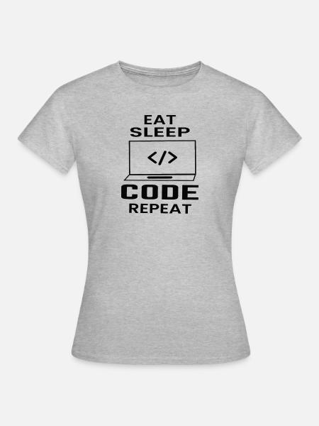 Softwareentwickler Programmierer Geschenk - Frauen T-Shirt - Grau meliert