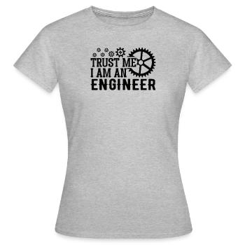 Mechanical Engineer Mechanical Engineer Profession - Women's T-Shirt - heather grey - Front - AI Model Female 172 dark (172cm)