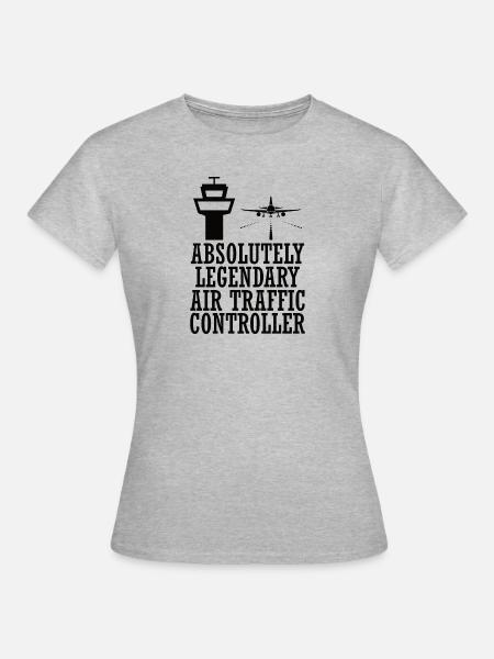 Air traffic controller Tower controller Flight attendants - Women's T-Shirt - heather grey
