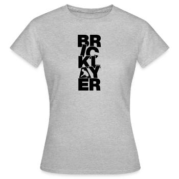 Maçonnerie - Briqueteur-maçon - T-shirt Femme - gris chiné - Devant - AI Model Female 172 dark (172cm)
