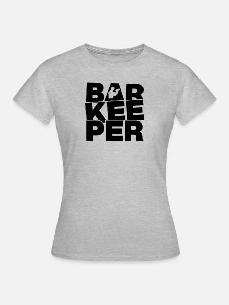 Beruf Arbeit - Barkeeper - Frauen T-Shirt - Grau meliert