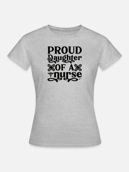 Schwester Einer Krankenschwester Krankenpflegerin - Frauen T-Shirt - Grau meliert