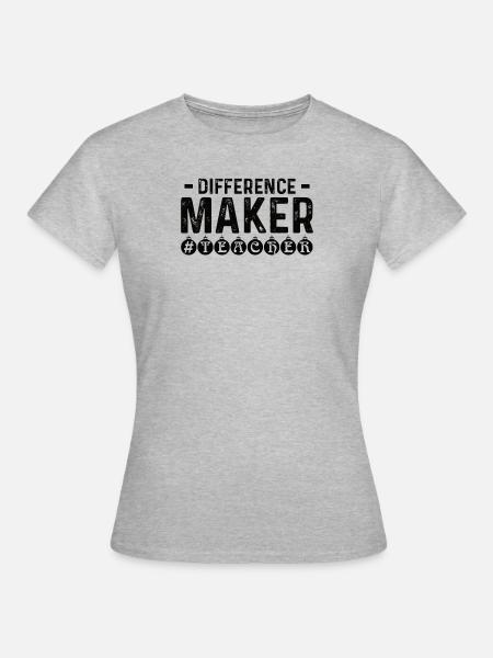 Lehrer bester Lehrer Geschenk - Frauen T-Shirt - Grau meliert