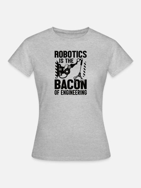 Roboter Programmierer Automatisierungstechniker - Frauen T-Shirt - Grau meliert