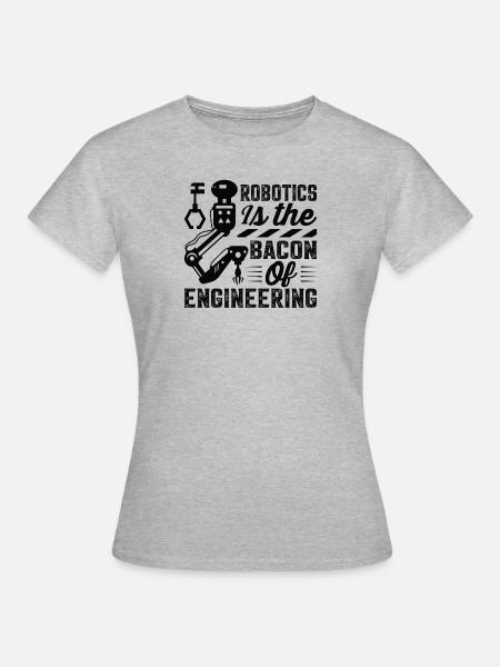 Roboter Programmierer Automatisierungstechniker - Frauen T-Shirt - Grau meliert