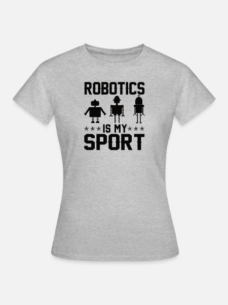 Roboter Programmierer Automatisierungstechniker - Frauen T-Shirt - Grau meliert