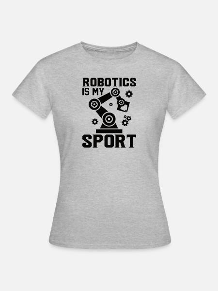 Roboter Programmierer Automatisierungstechniker - Frauen T-Shirt - Grau meliert