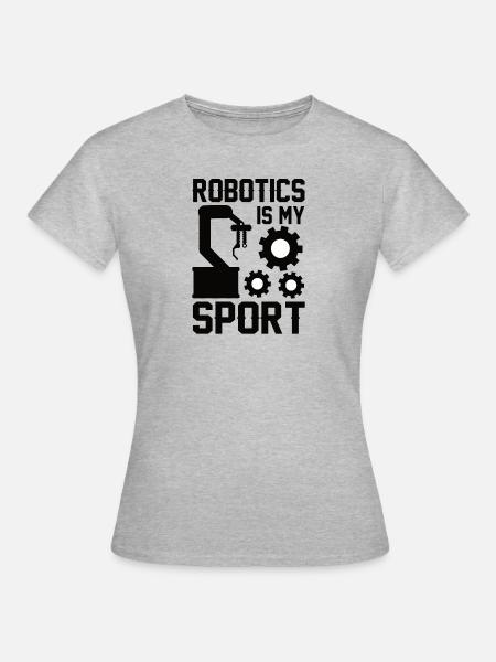 Roboter Programmierer Automatisierungstechniker - Frauen T-Shirt - Grau meliert