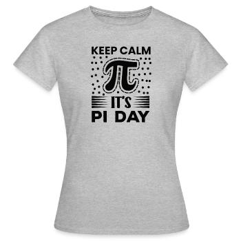 Pi Day Tag Kreiszahl Pi - Frauen T-Shirt - Grau meliert - Vorne - AI Model Female 172 dark (172cm)