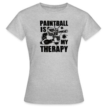 Paintball Cadeau Paintballer Paintball Player - T-shirt Femme - gris chiné - Devant - AI Model Female 172 dark (172cm)