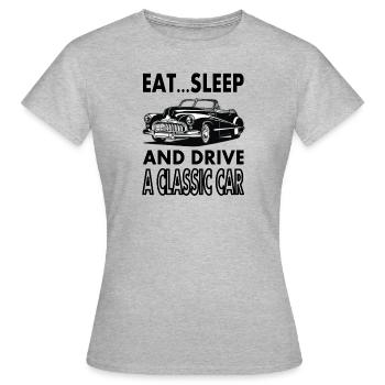 voiture classique voiture classique cool voiture turbo cadeau - T-shirt Femme - gris chiné - Devant - AI Model Female 172 dark (172cm)