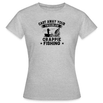 Throw Away - Fish Cranpie - Women's T-Shirt - heather grey - Front - AI Model Female 172 dark (172cm)