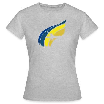 Kayak Aviron d’eau vive - T-shirt Femme - gris chiné - Devant - AI Model Female 172 dark (172cm)