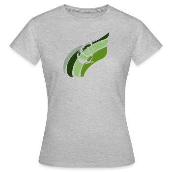 Hamster rongeur - T-shirt Femme - gris chiné - Devant - AI Model Female 172 dark (172cm)