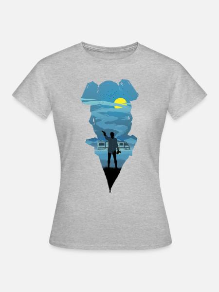 Breaking Bad Walter White - Frauen T-Shirt - Grau meliert