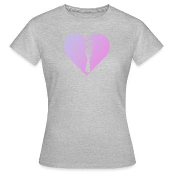 Coiffeur Coupe de cheveux Coiffeur - T-shirt Femme - gris chiné - Devant - AI Model Female 172 dark (172cm)